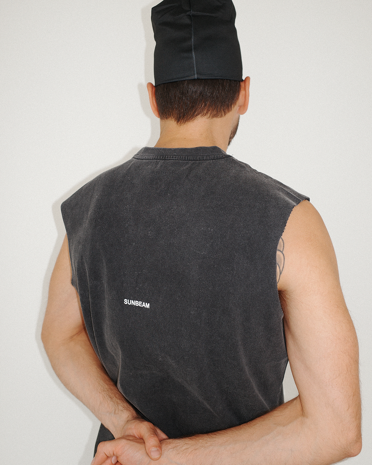 Muscle Tee Washed Black