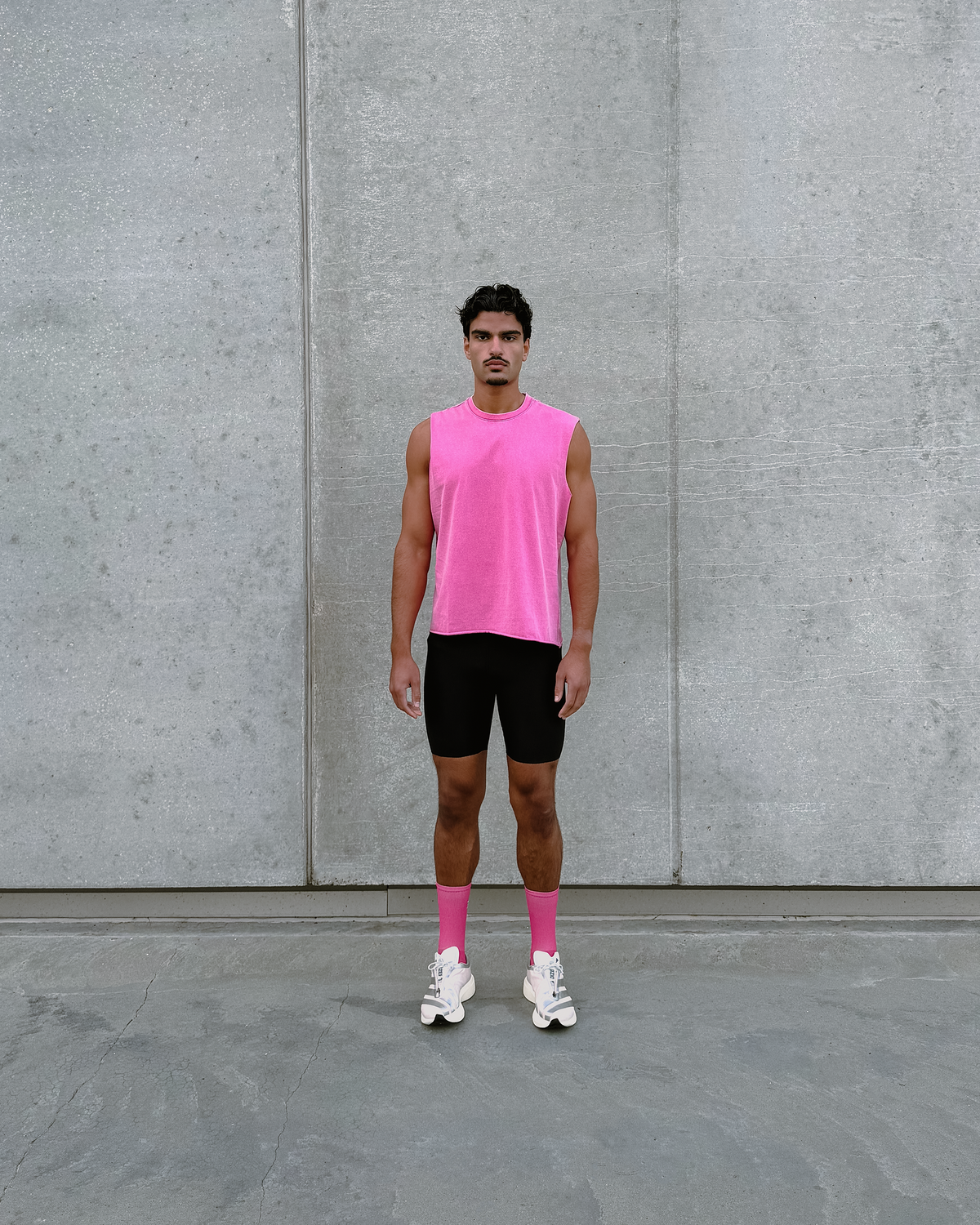 Muscle Tee  Washed Pink