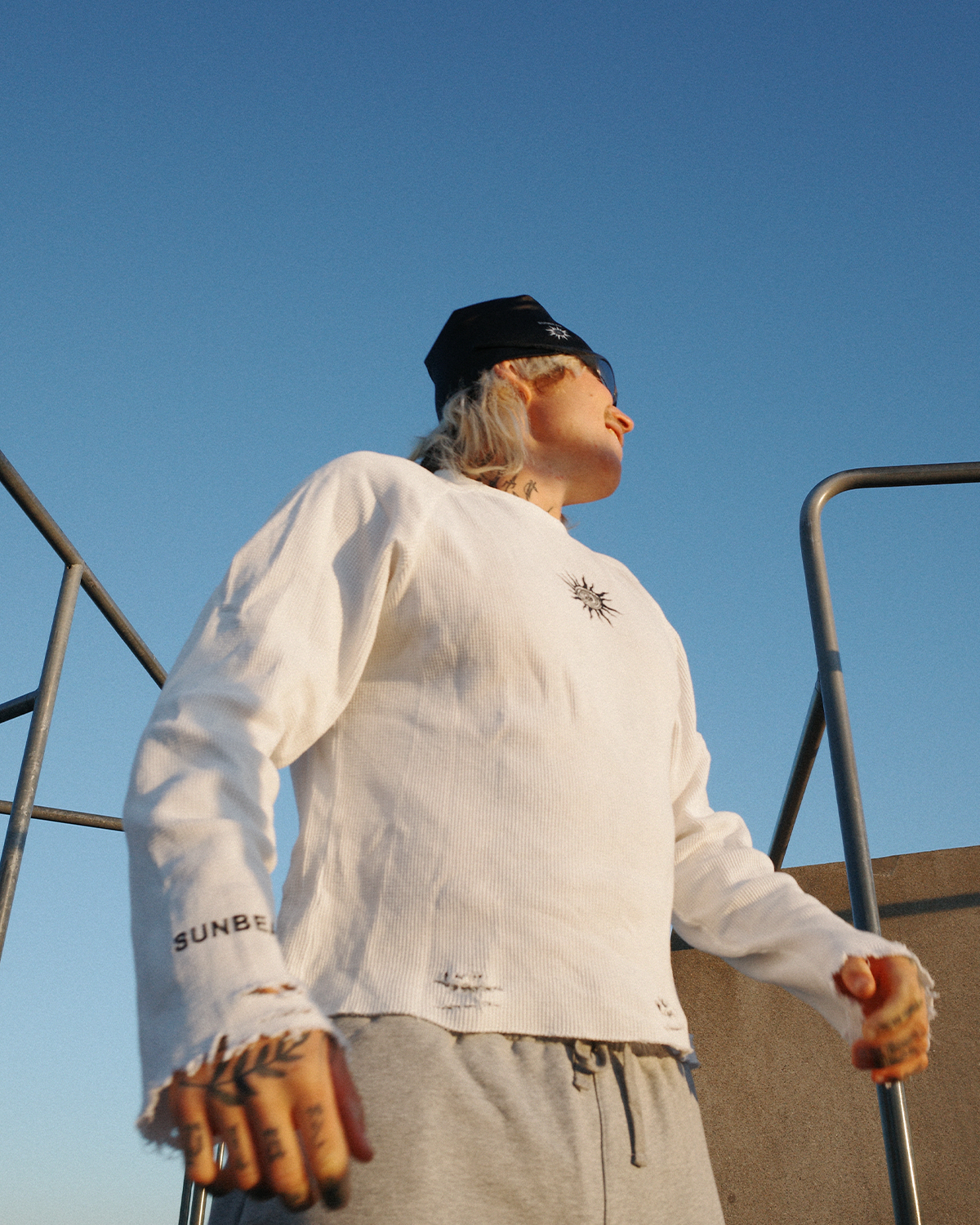 RAW Waffle Long Sleeve - White